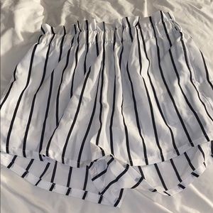 striped shorts